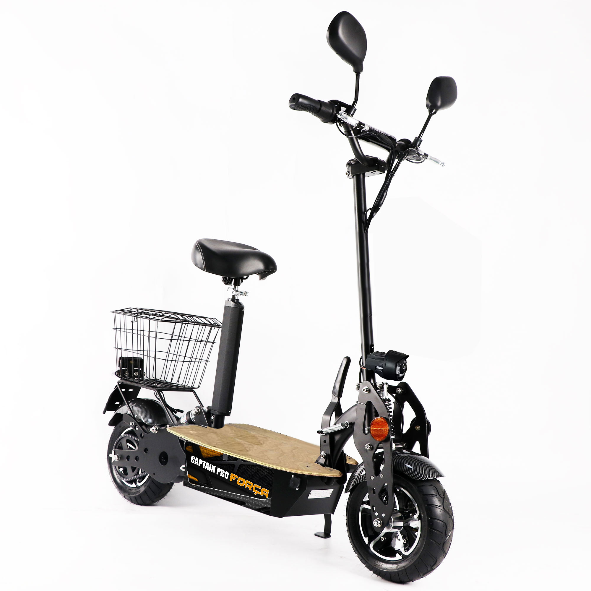 FORÇA CAPTAIN PRO Elektro-Scooter bis 50 km/h Topspeed in Schwarz